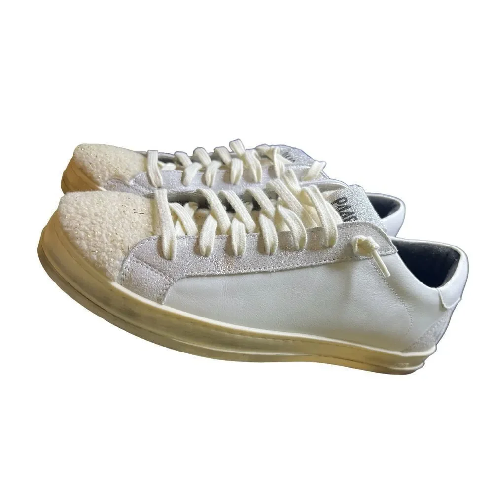 P448 Made in Italy John M Leather Sneaker NIB Size 39